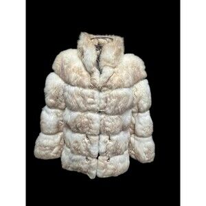 Vintage Opossum Coat Neiman Marcus Zips Metal Clasp Original Tags Attached